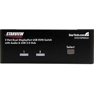 Startech SV231DPDDUA USB DisplayPort KVM Switch, 2 Ports