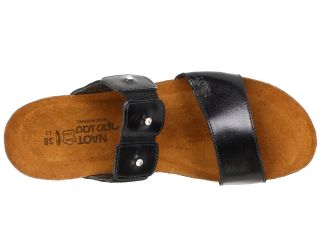 Naot Footwear Ashley Black Madras Leather