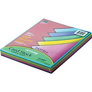 Pacon  Array  Card Stock, 8 1/2(W) x 11(L), Assorted Pastel, 100/Pack  Make More Happen at
