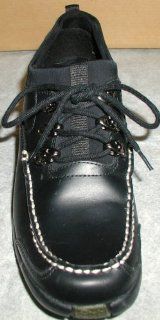 SBICCA OF CALIFORNIA SHOES.BLACK LEATHER SLIP ONS WITH LYCRA COLLAR. U30 70B63070 SIZE 9M. 