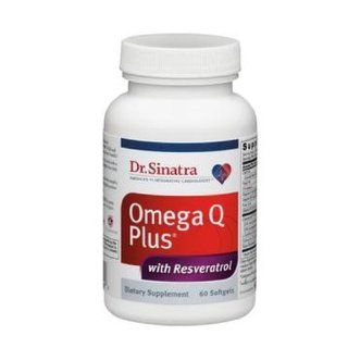 Dr. Sinatra's Omega Q Plus with Resveratrol Heart Health Supplement, 180 Softgels (90 day supply) Health & Personal Care
