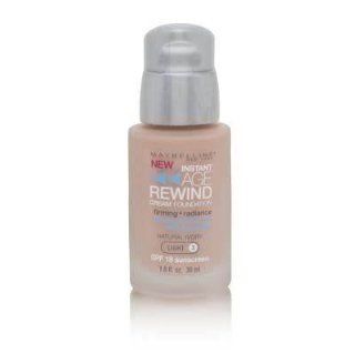 Maybelline Instant Age Rewind Cream Foundation SPF 18 Natural Ivory (Light 3)  Foundation Makeup  Beauty