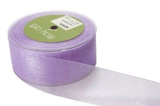 May Arts 1 1/2 Inch Wide Ribbon, Lavender Sheer