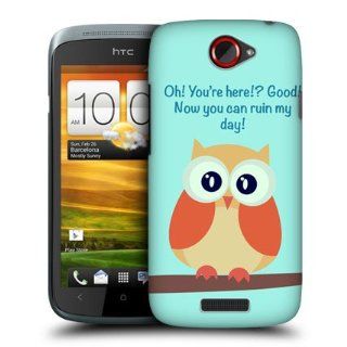 Head Case Designs Orange Wing Mean Owl Hard Back Case Cover For HTC One S Cell Phones & Accessories