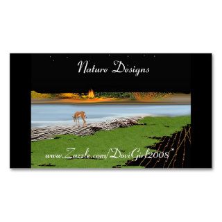 Nature Designs Profile Card Business Card Template