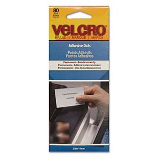 Velcro Permanent Adhesive Dots, Clear, 80/Pack  Make More Happen at