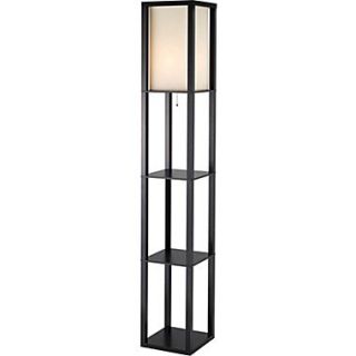 Adesso 3193 01 Titan Tall Shelf Floor Lamp, 1 x 150 W, Black  Make More Happen at
