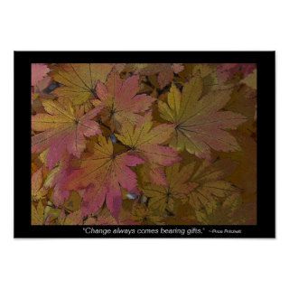 Changing Maple Leaves Poster Print