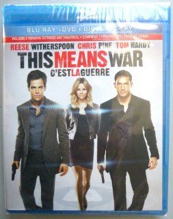 This Means War (Blu ray + DVD + Digital Copy) Tom Hardy, Reese Witherspoon, McG Movies & TV