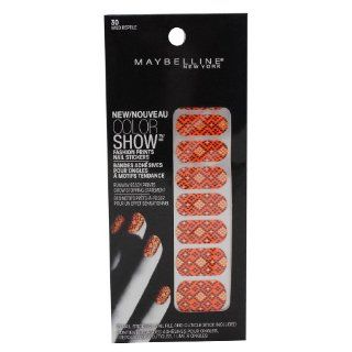 Maybelline Limited Edition Color Show Fashion Prints Nail Stickers   30 Wild Reptile  Nail Art Equipment  Beauty