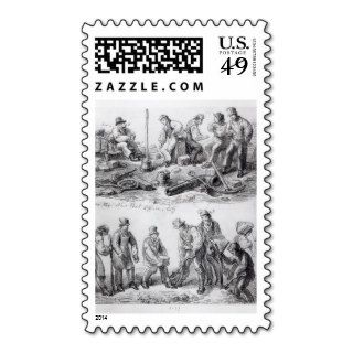 Workmen near the New Post Office in The City Postage Stamp