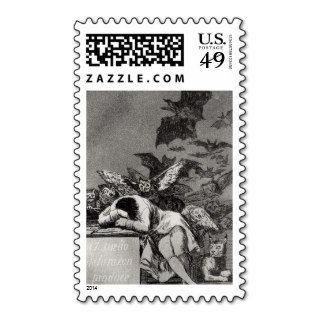 The Sleep of Reason Produces Monsters Postage Stamp