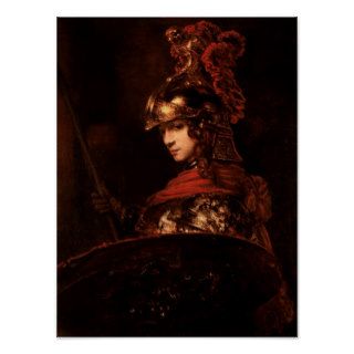 Pallas Athena or, Armoured Figure, 1664 65 Posters