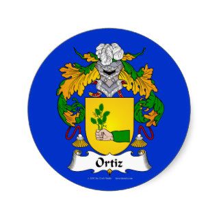 Ortiz Family Crest Stickers
