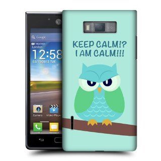 Head Case Designs Green Wing Mean Owl Hard Back Case Cover For LG Optimus L7 P700 Cell Phones & Accessories