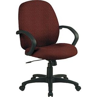 Office Star™ Custom Distinctive Fabric Conference Room Chair, Wine  Make More Happen at