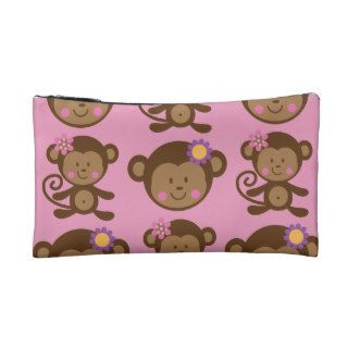 Cute Monkey Gift Idea Makeup Bag