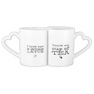 I Love You A Whole LATTE Lovers Mug Sets