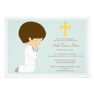 5 x 7 First Holy Communion  Invite