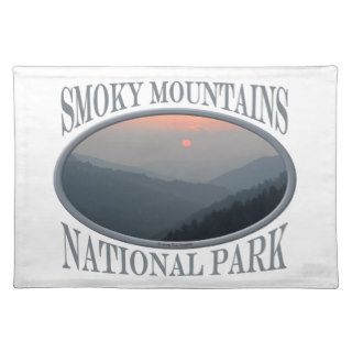 Smoky Mountains National Park Blue Sunset Place Mats