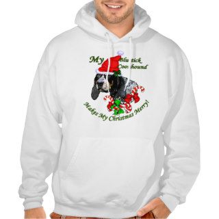 Bluetick Coonhound Christmas Gifts Hooded Pullover