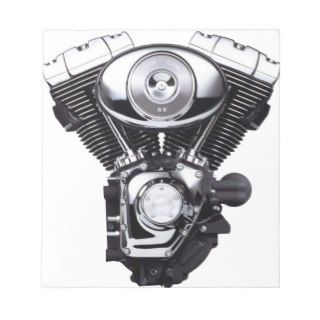 Motorcycle Engine Memo Note Pad