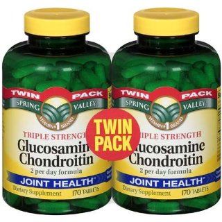Spring Valley   Glucosamine Chondroitin, Triple Strength, 340 Caps 