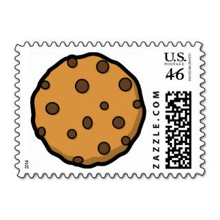 Cartoon Cookie Postage Stamps