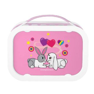Bunnies in Love Ross & Curia Penguin Corner Yubo Lunchbox
