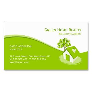 Green Home Real Estate business card
