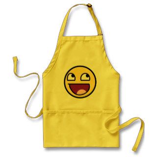 awesome smiley face awesome face aprons