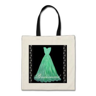 TEAL Bridesmaid Dress Cotton Tote Bag