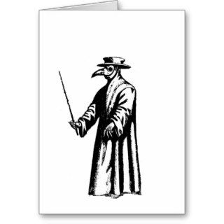 The Plague Doctor. Greeting Cards