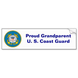USCGSealcolor, Proud GrandparentU. S. Coast Guard Bumper Stickers