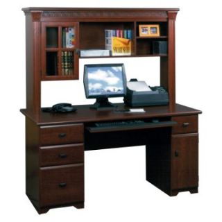 Ameriwood Wood Front Desk and Hutch   Desks
