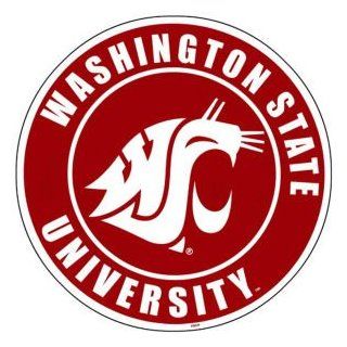 Washington State Cougars 12in Car Magnet  Sports Fan Automotive Magnets  Sports & Outdoors