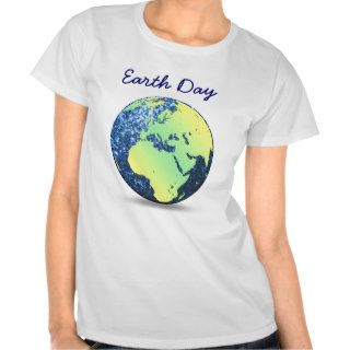 Earth Day beautiful blue sparkles T Shirt