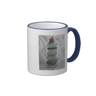 seaglass stack coffee mugs