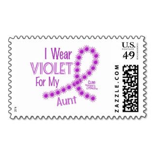 Hodgkins Lymphoma I Wear Violet For My Aunt 26 Stamp