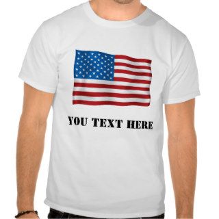 Custom US Flag T Shirt