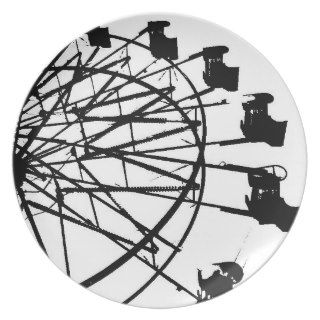 Ferris Wheel Silhouette Plate