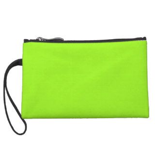 Solid Bright Chartreuse Green Wristlets