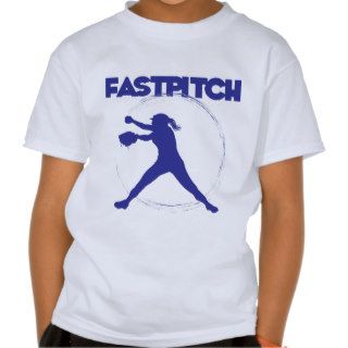 Fastpitch, blue t shirt