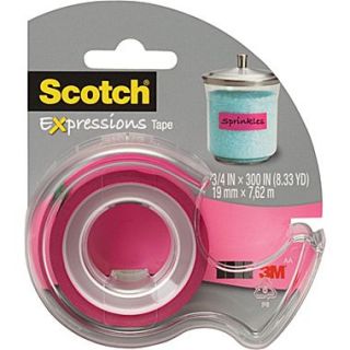 Scotch Expressions Tape, Pink, Removable, 3/4 x 300 with Dispenser  Make More Happen at