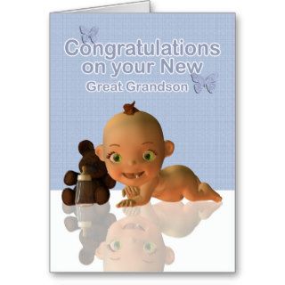 congratulations becoming a Great Grandmother Greeting Card