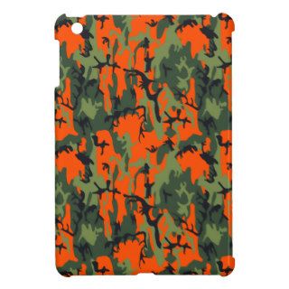 Safety Orange and Green Camo Case For The iPad Mini