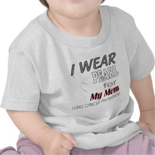 Lung Cancer Pearl Ribbon Awareness T Shirt