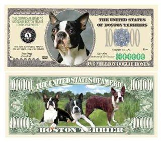 BOSTON TERRIER MILLION DOLLAR BILL (w/Protector) 
