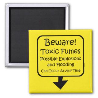 Toxic Fumes Baby Magnets
