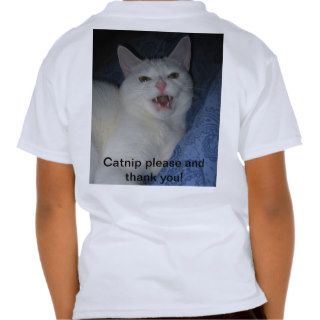 Catnip please and thank you   kids tshirts